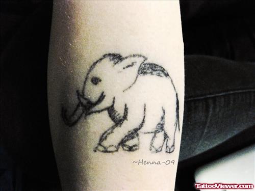 Elephant Tattoo For Arm