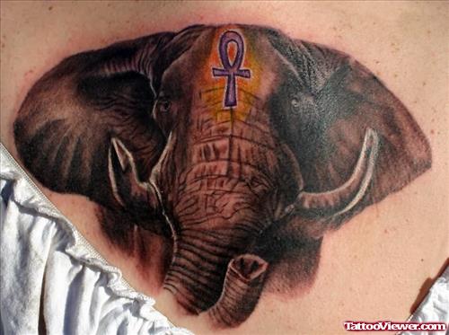 Elephant Head Small Tattoo