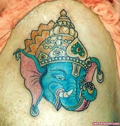 Religious Elephant Tattoo Design