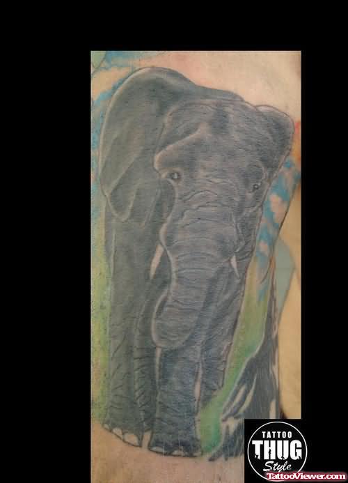 Large Elephant Tattoo