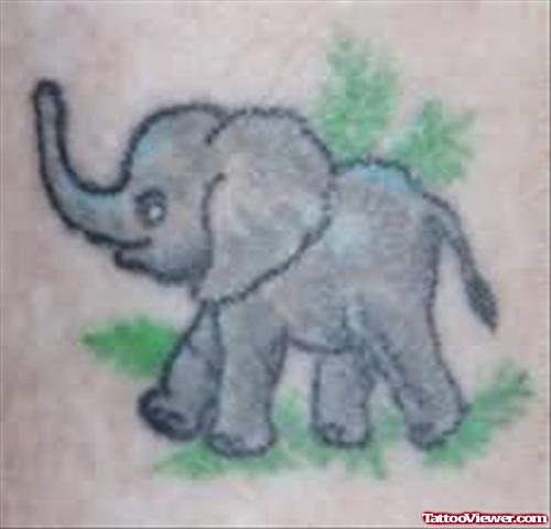 Small Elephant Tattoos Creation