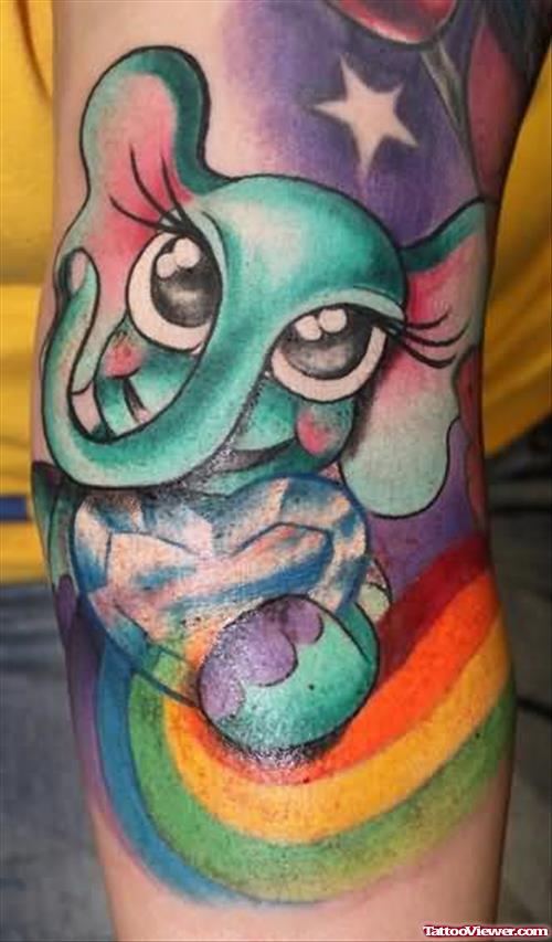 Pride Elephant Tattoo