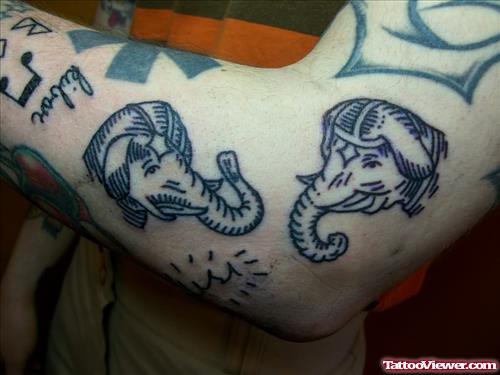Cool Elephant Tattoo Design