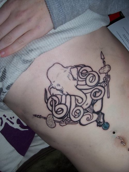 Girls Elephant Tattoo Design