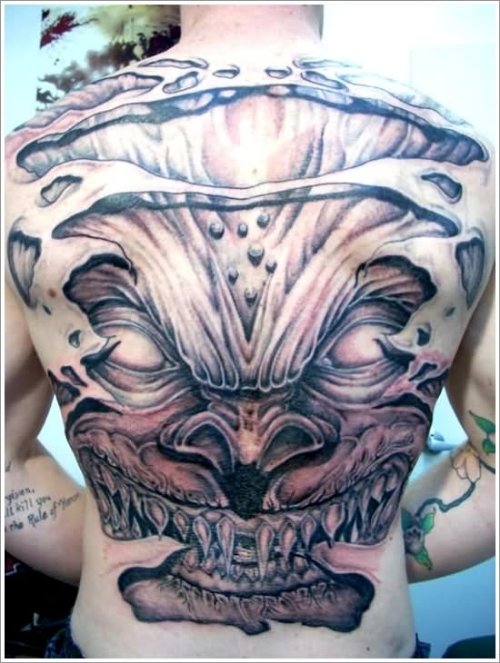 Rip Skin Evil Tattoo