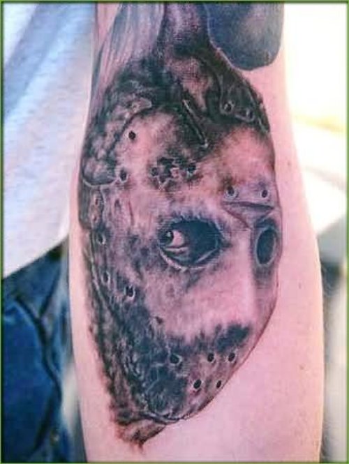 Jason Mask Evil Tattoo