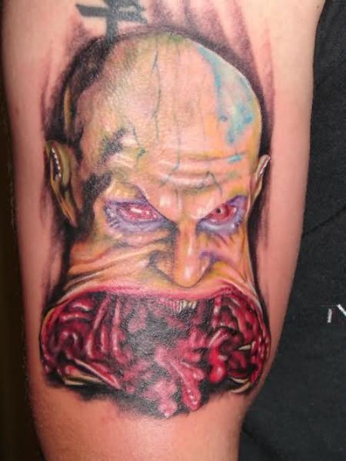 Zombie Scary Evil Tattoo