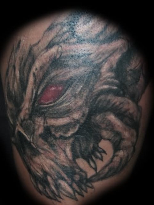 Red Eye Evil Tattoo