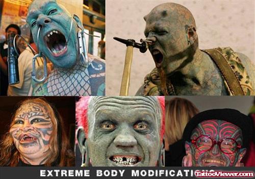 Extreme Face Tattoos