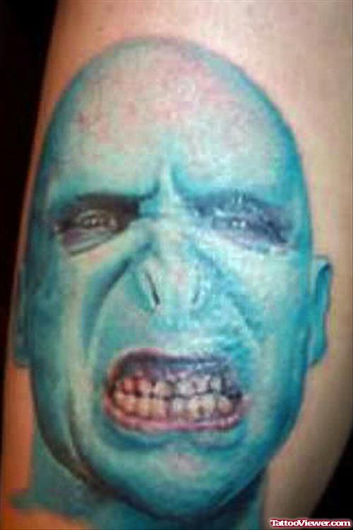 Extreme Demon Head Tattoo