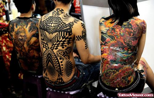 Unique Extreme Back Body Tattoos