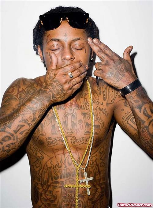 Lil Wayne Extreme Tattoos