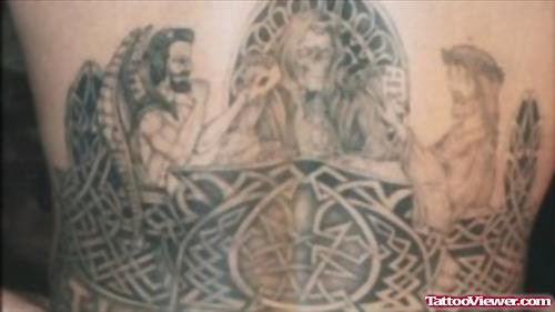 Extreme Celtic Tattoo On Back