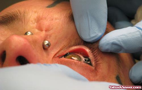Extreme Colored eye Tattoo