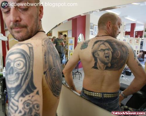 Extreme Back And Shoulder Tattoos