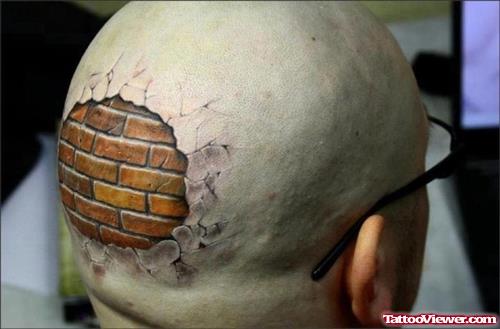 Extreme Brick Tattoos On Head
