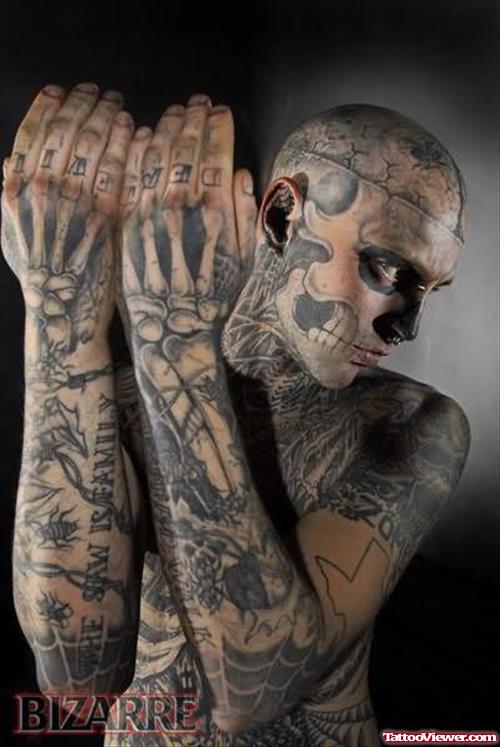 Tumbir Skeleton Tattoo