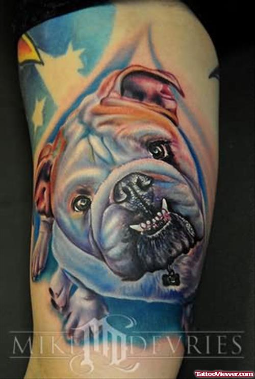 Extreme Bull Dog Tattoo