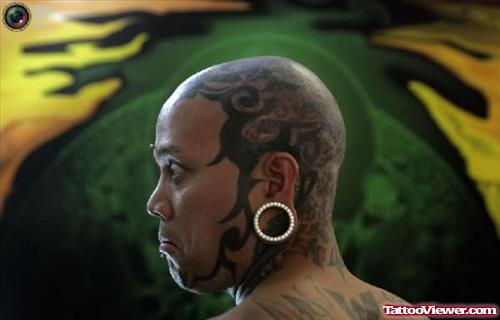 Extreme Tattoo On Face and Head