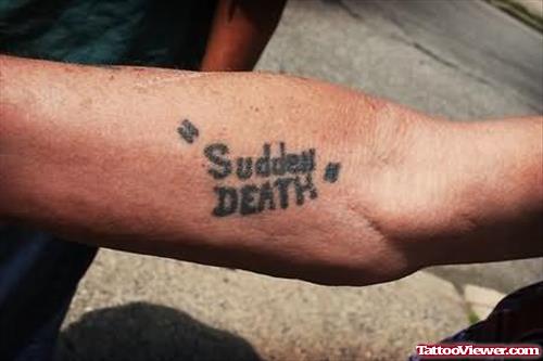Extreme Death Tattoo On Arm