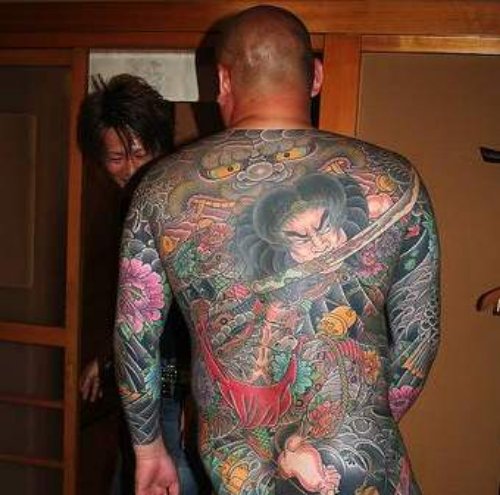 Extreme Yakuja Tattoo On Man Back