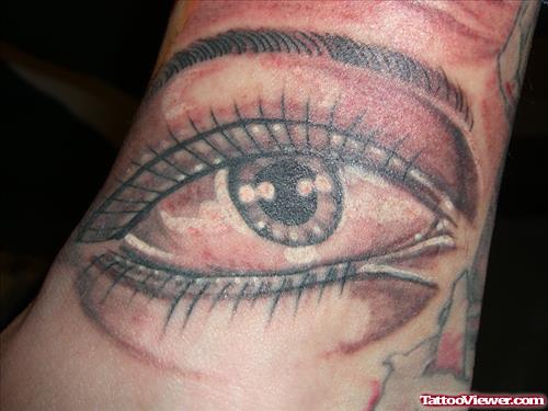 Awesome Eye Tattoo On Sleeve