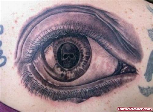 Weird Eye Tattoo On Back