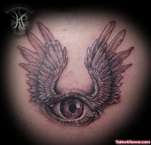 Angel WInged Eye Tattoo