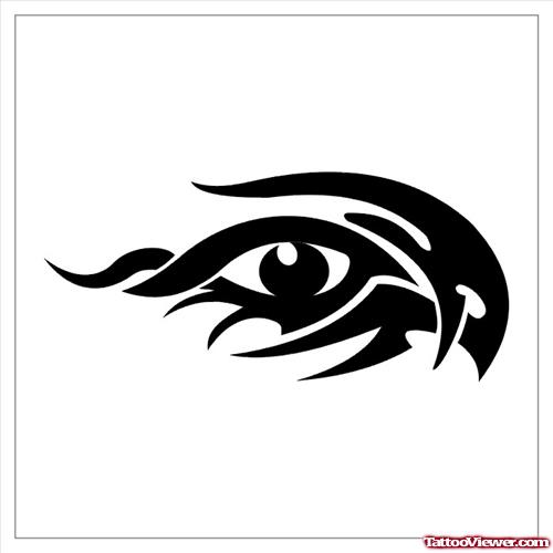 Latest Tribal Eye Tattoo Design