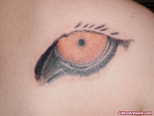 Eye Tattoo On Collarbone