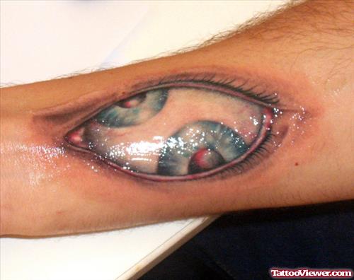 Colored Eye Tattoo