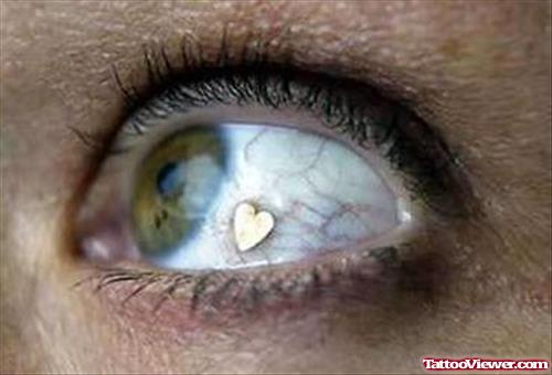 Eyeball Heart Tattoo