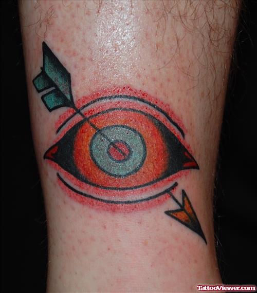 Arrow In Eye Tattoo