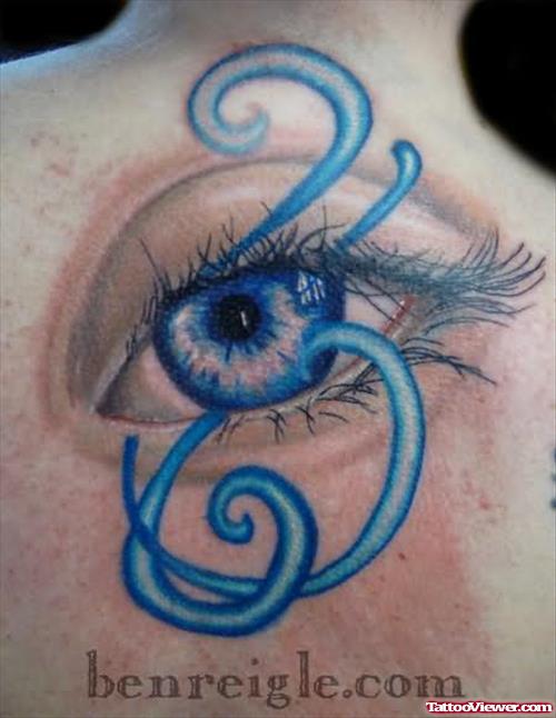 Eye Tattoo Swirls