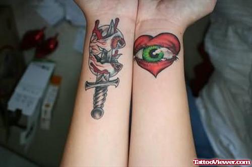 Terrific Eye Tattoo On Wrist
