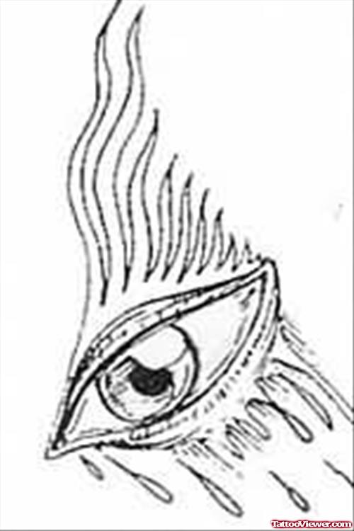 Eye Tattoo Design Sketch