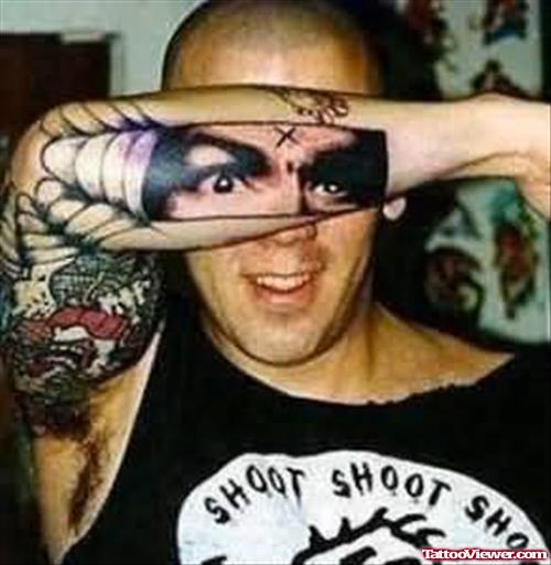 Amazing Eye Tattoo On Arm