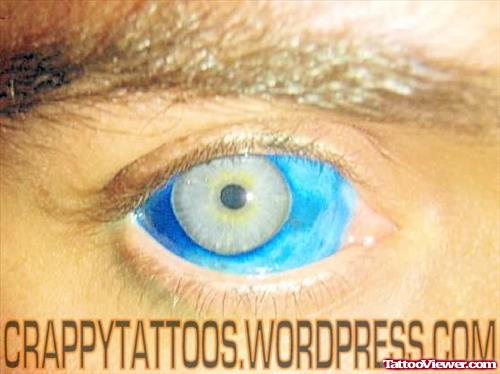 Blue Eye Tattoo On Body
