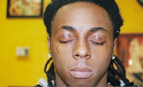 Lil Wayne Eyecrease Tattoos