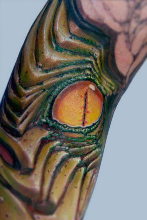 Green Eye Tattoo