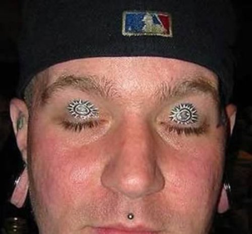 Awesome Eyelid Tattoos For Men