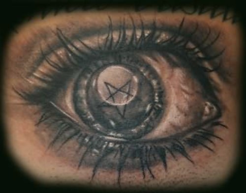 Pentagram eye Tattoo