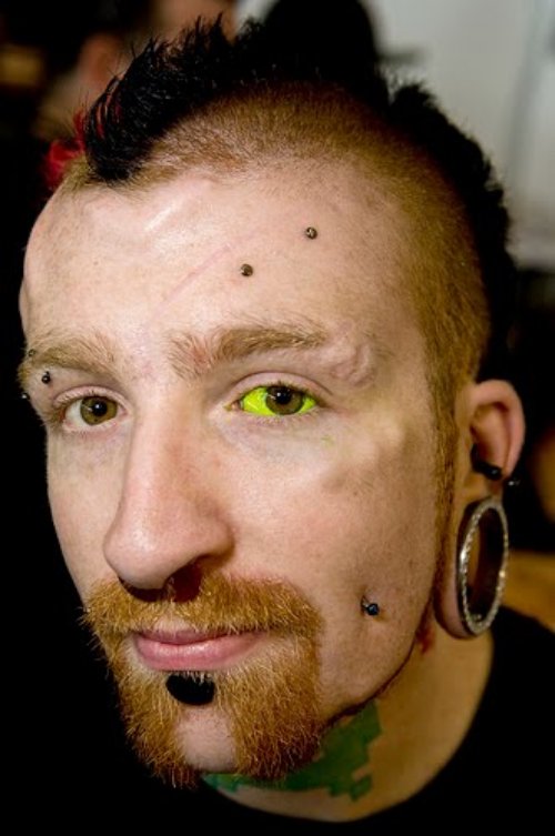Man With Inner Eye ball Tattoo