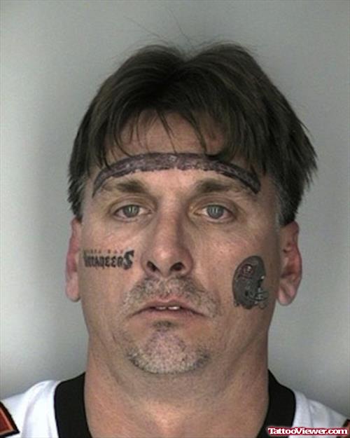 Buccaneers Face Tattoos