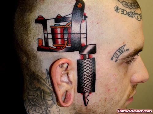 Tattoo Machine Face Tattoo