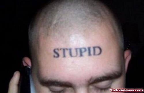 Stupid Face Tattoo For Men
