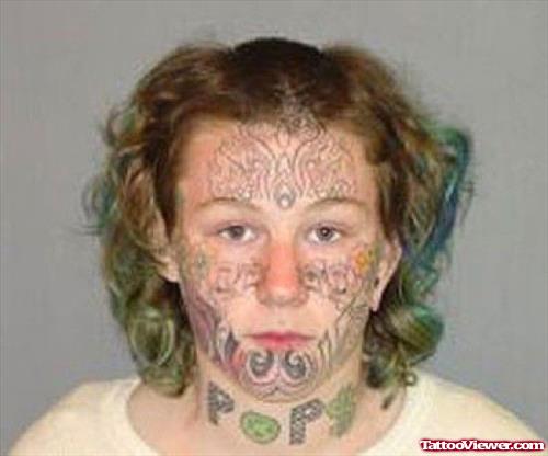 WTF Face Tattoo
