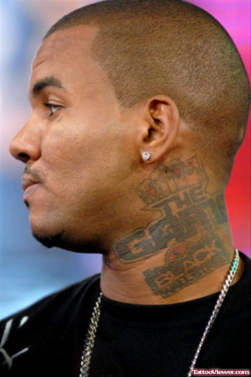 The Game Black And Cards Face Tattoo