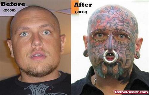 Man With Nice Face Tattoo