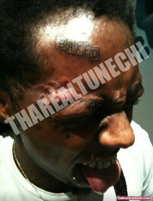 Lil Wayne Baked Face Tattoo